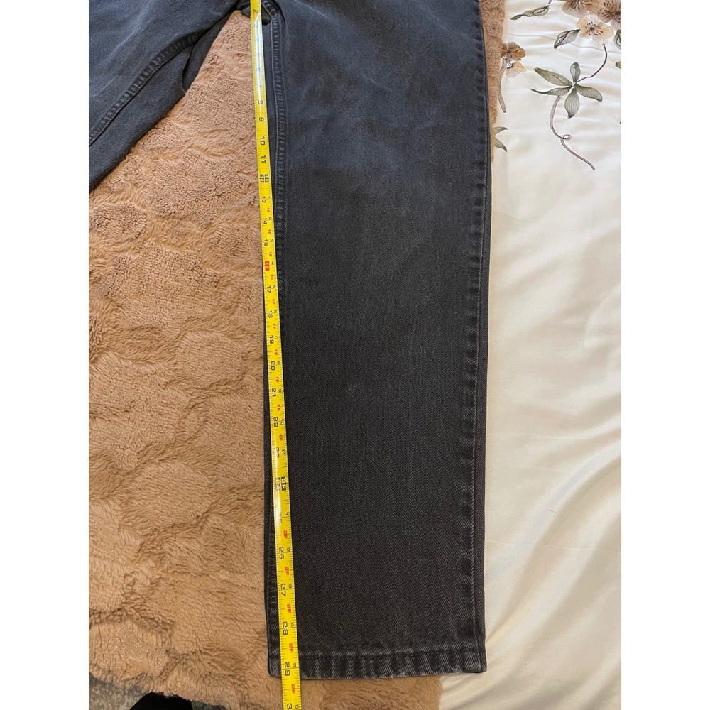 Vintage 1995 Levi's 550 Relaxed Fit Tapered Leg Jeans - Faded Black - Size 11 M - Picture 6 of 8